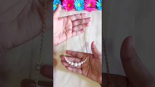 DIY necklace tutorial😱🤗|how to make necklace making at home|#trending #viralshort #shots