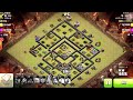 【よねだのクラクラ攻略】th9ゴレホグ全壊動画