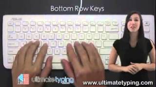 Learn How To Type The Bottom Row Keys