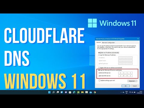 How to configure DNS server 1.1.1.1 for Windows 11 Change DNS to CloudFlare in Windows 11