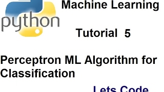 Perceptron Classifier in python final part