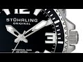 Stuhrling Original Men's Aquadiver Regatta Champion Stainless Steel Dive Watch