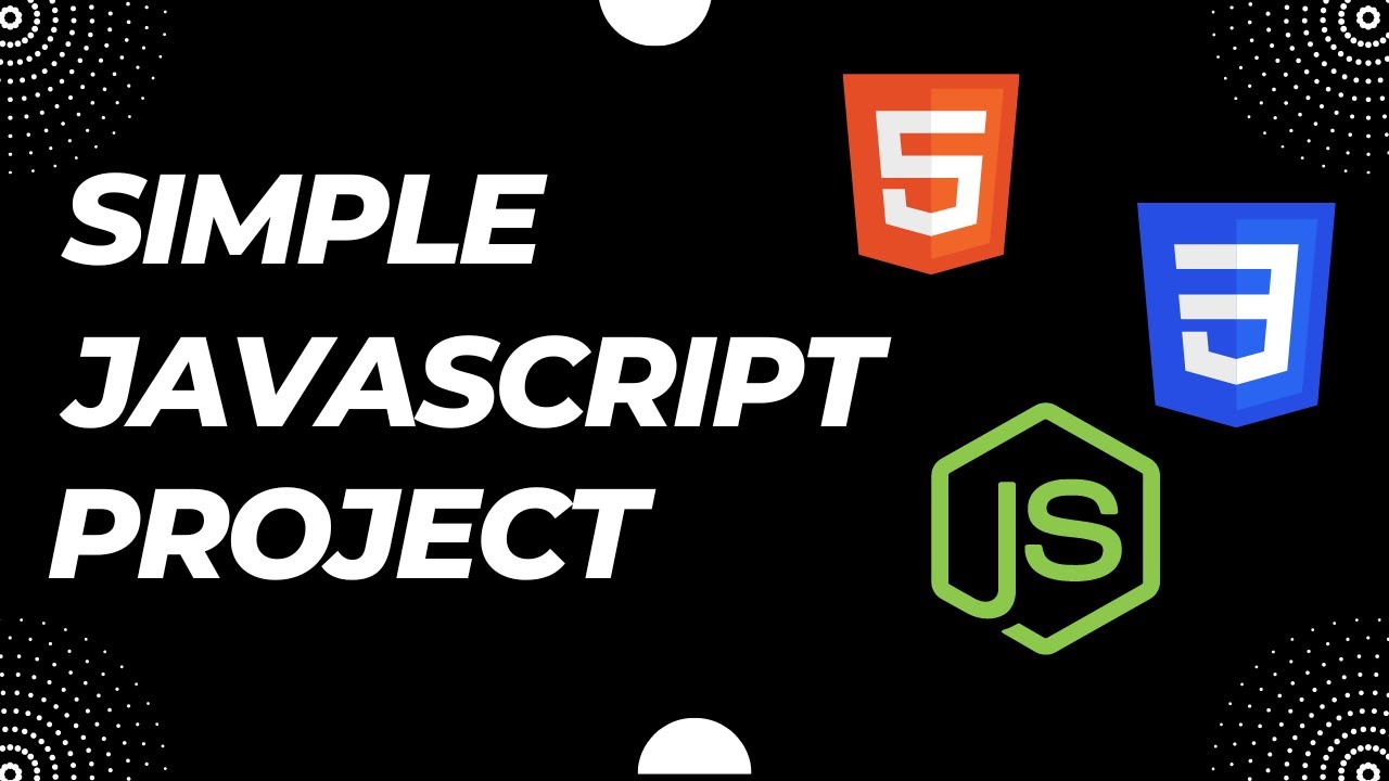 Simple JavaScript Project With Source Code - YouTube