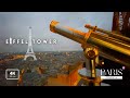 PARIS: Eiffel Tower Elevator Ride, floor 1 and 2 (360° Panorama View) | Inside View |  EP 03 | 4K