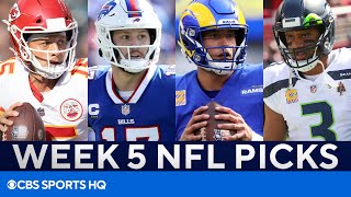 Picks for EVERY Week 5 NFL Game | Picks to Win, Best Bets, & MORE | CBS Sports HQ