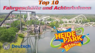 Meine TOP 10 Fahrgeschäfte und Achterbahnen @ Heide Park Soltau 2023