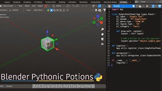 Blender Pythonic Potions | Blender Python Coding for Beginners | Example code inc | [English audio]