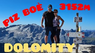 Dolomity - PIZ BOE 3152m. nasz najwyższy zdobyty szczyt!