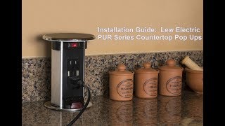 PUR Kitchen Counter Pop Up Installation Video - Lew Electric