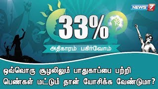 ஒவ்வொரு சூழலிலும் பாதுகாப்பை பற்றி பெண்கள் மட்டும் தான் யோசிக்க வேண்டுமா? | 33%