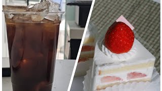 Cafe Vlog | 1인 테이크아웃  디저트카페 브이로그 | #4 아이스 아메리카노의 계절