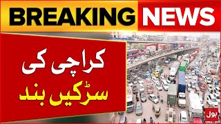 Karachi Roads Block | Religious Group SIt In | Breaking News