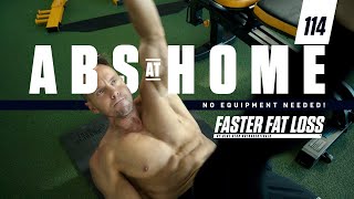 6 PACK ABS Home Workout (NO EQUIPMENT WORKOUT) | Faster Fat Loss™