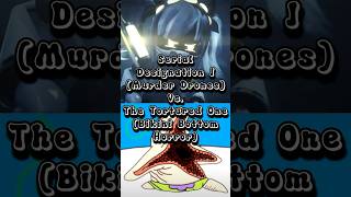 J (Murder Drones) Vs. “Patrick” (Bikini Bottom Horror)