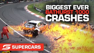 Biggest EVER Bathurst 1000 crashes - Repco Bathurst 1000 | Supercars 2022