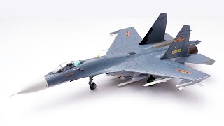 无敌空优配置！HM 1/72 歼-11BG战斗机合金成品模型开箱测评