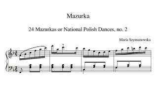 Maria Szymanowska - Mazurka No. 2