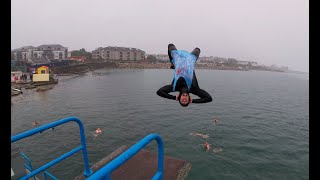 MAYHEM at Salthill, Galway Cliff Jumping