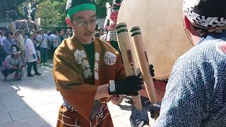 2019年5月5日大國魂神社くらやみ祭 御霊宮御先拂太皷1