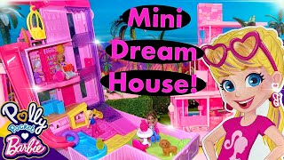 Polly Pocket BARBIE DREAMHOUSE Compact Unboxing \u0026 REVIEW!!🎀😻