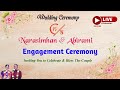 Narasimhan & Abirami Engagement Ceremony Full Live Stream