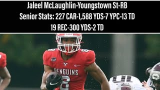 Jaleel McLaughlin Senior Season Highlights-Youngstown State RB-2022-2023