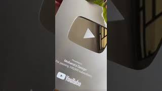 Unboxing my YouTube Sliver Play button 🥺🤍 Thank you for the 100K #youtubeawards #silverplaybutton