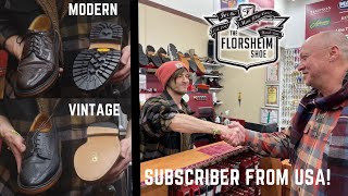 Customer Travels Across the GLOBE for FLORSHEIM IMPERIAL Shoe Repair | Vintage vs. Modern