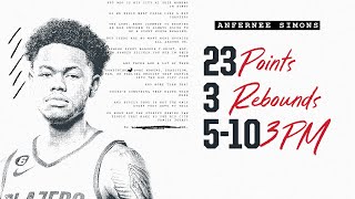 Anfernee Simons Highlights (23 points) | Trail Blazers vs Spurs | Nov. 15
