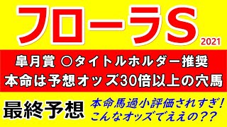 【フローラステークス2021予想】穴馬で勝負！自信の本命＆穴馬はこの馬だ！！