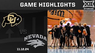 Nevada vs. Colorado Game Highlights | 2024-25 Big 12 Women’s Basketball