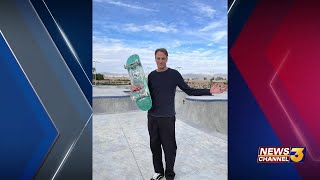 Tony Hawk tries out the new X Park in La Quinta