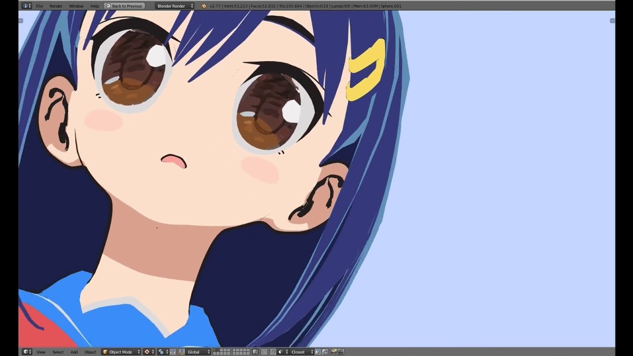 Blender 2d アニメ