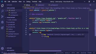Node.js Webshot Library to Take Screenshot of Website in PNG,JPG and PDF Format