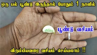 விரும்பியவரை வசியம் செய்ய ஒரு பல் பூண்டு இருந்தால் போதும் | பூண்டு வசியம் | pen vasiyam | manthrigam