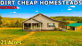 13 Dirt Cheap Georgia Homesteads with A TON of Land | Move-in Ready Real Estate Hidden Gems!