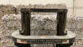 Behind the scenes with our paper bales.