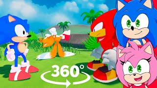 Sonic and Amy watch Sonic Tapes 360° Animation Part 7