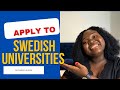 STUDY IN SWEDEN | APPLYING TO SWEDISH UNIVERSITIES | DOCUMENTS REQUIRED |GUIDE