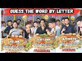 Guess The Word By Letters & Eat Unlimited Food 😍 Pizza, Burger, Rolls, Fries 😲 #guesschallenge