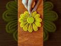 Unique rangoli design | Satisfying videos | Simple rangoli #rangoli #shorts