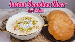 Kheer Recipe|Best Breakfast Recipe|Sooji Kheer Recipe|Suji Ki Kheer|Rava Kheer Recipe