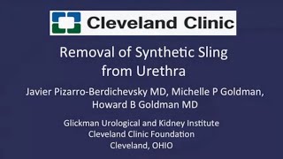 Transvaginal removal of synthetic midurethral sling (Graphic)
