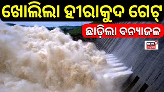 ଖୋଲିଲା Hirakud Dam ଗେଟ୍| 1st Flood Water Released From Hirakud Gate | Flood Water | Odia News