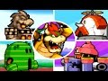 Mario & Luigi: Bowser's Inside Story - All Giant Bosses (No Damage)