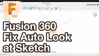 Fusion 360 Tutorial - Look At Sketch