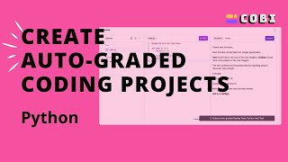 Create Auto-graded coding tasks (Python) for your students