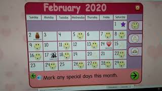 Starfall Make A Calendar February 2020