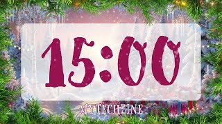 15 Minute Christmas Countdown Timer [ 🎄 Festive Cheer 🎅 ]