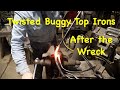 Repairing Wrecked Buggy Surrey Top Irons | Engels Coach Shop